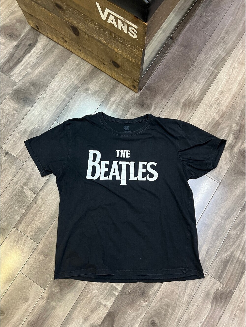 Y2K Vintage Style The Beatles Drop T Logo Tee Large